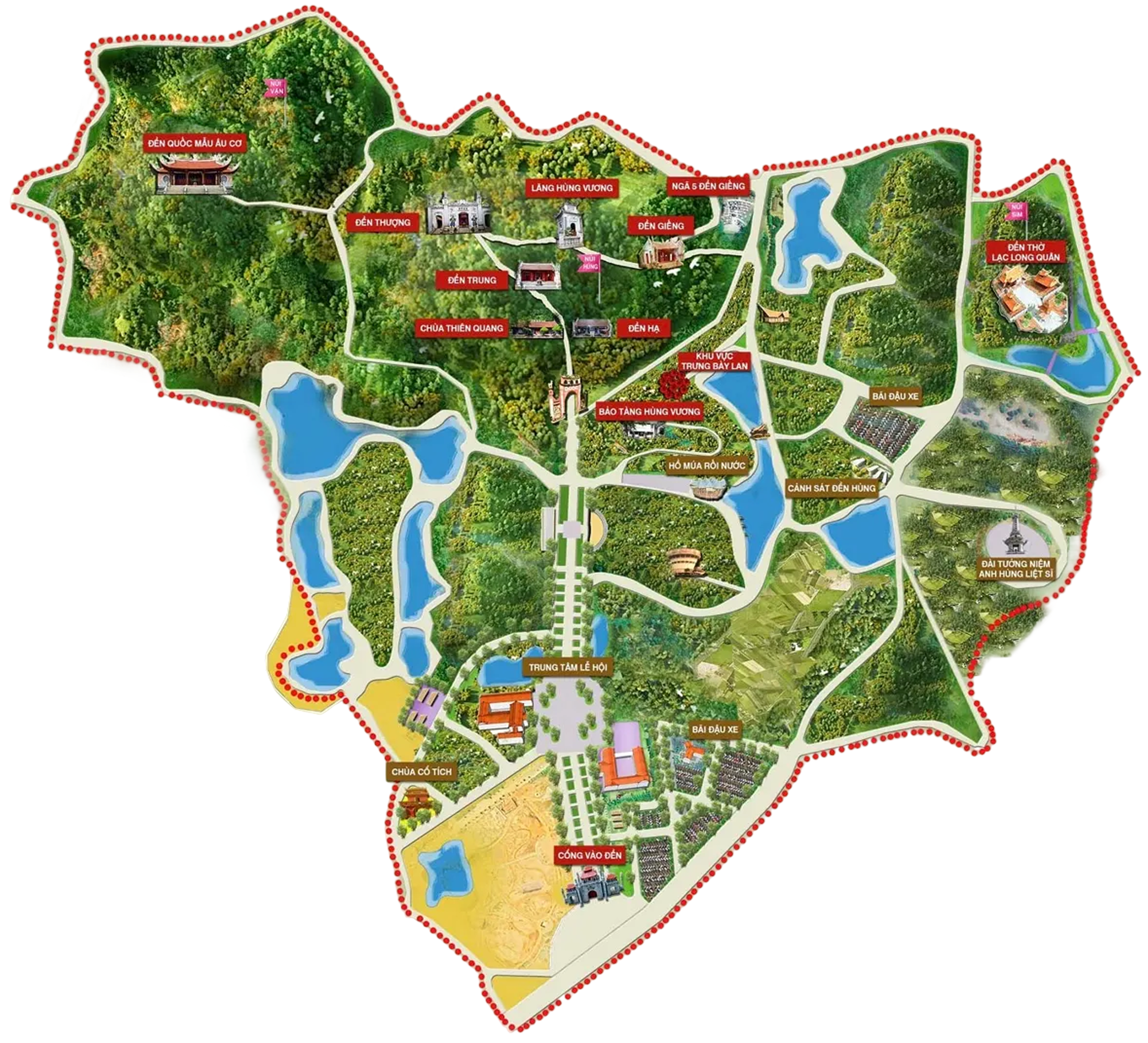 Bản Đồ Khu Di Tích