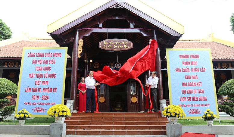 Khánh thành Nhà Đại đoàn kết các dân tộc Việt Nam tại Đền Hùng