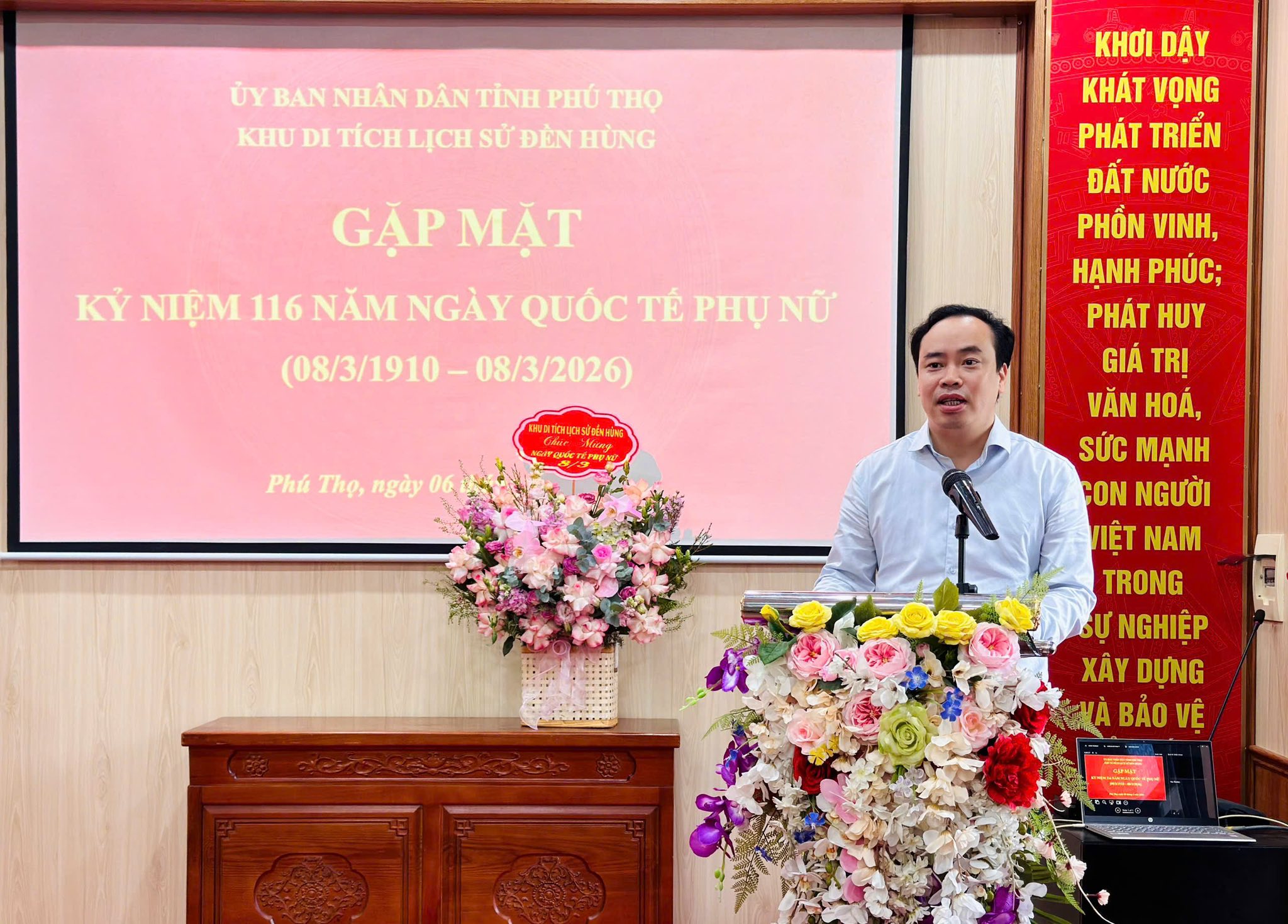 Khu di tích lịch sử Đền Hùng gặp mặt kỷ niệm 116 năm ngày Quốc tế Phụ nữ và 1986 năm cuộc khởi nghĩa Hai Bà Trưng