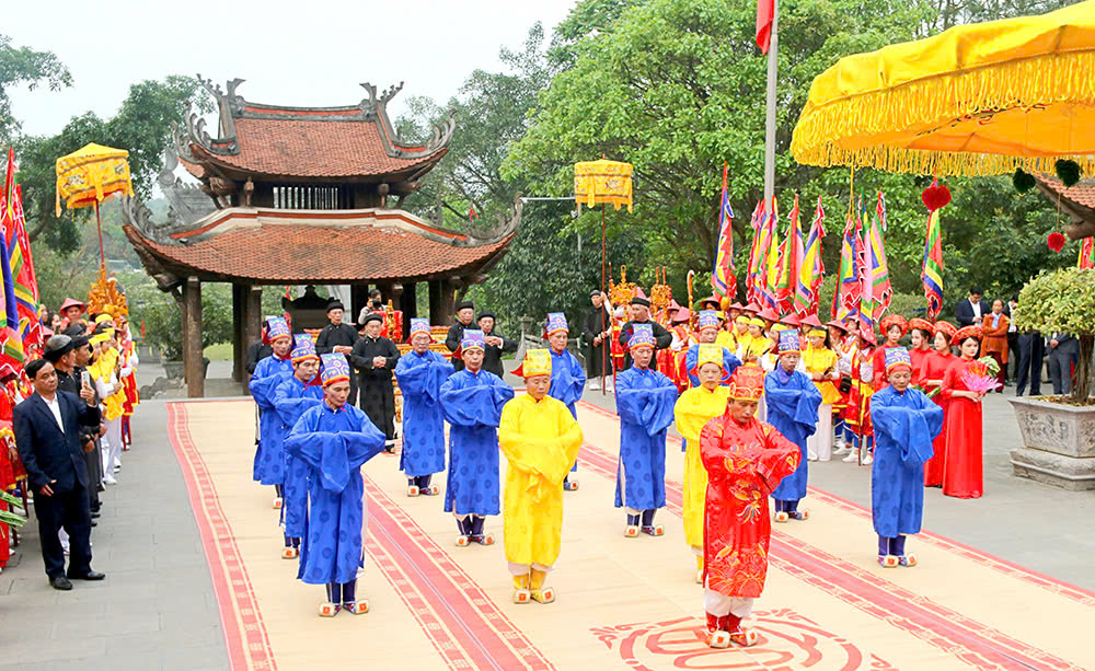 Lễ giỗ Đức Quốc Tổ Lạc Long Quân tại Khu di tích lịch sử Đền Hùng