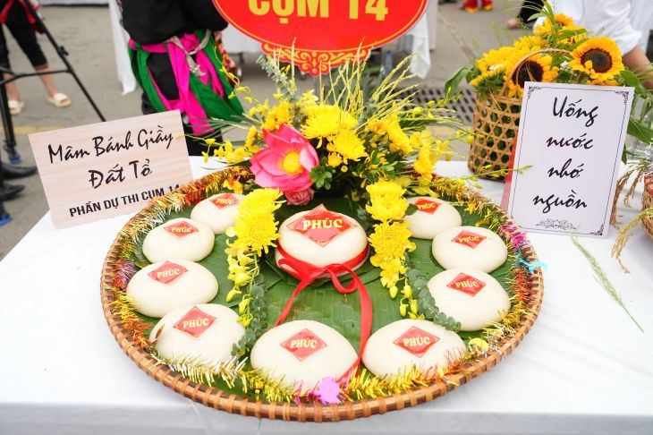 Rộn ràng Hội thi gói bánh chưng, giã bánh giầy tại Lễ hội Đền Hùng 2026